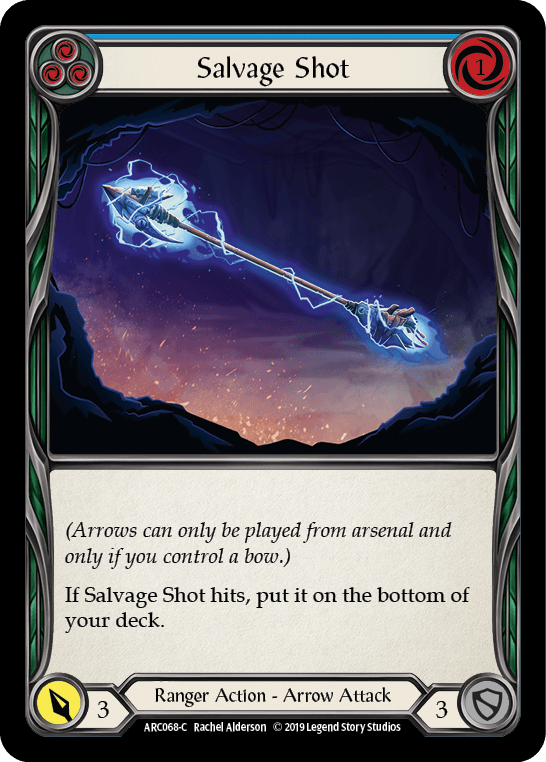 Salvage Shot (Blue) [ARC068-C] (Arcane Rising) 1st Edition Rainbow Foil - POKÉ JEUX