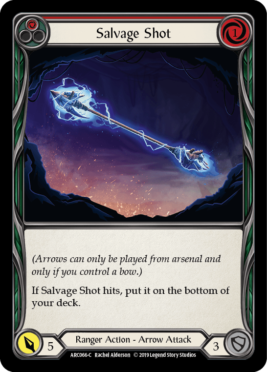 Salvage Shot (Red) [ARC066-C] (Arcane Rising) 1st Edition Rainbow Foil - POKÉ JEUX