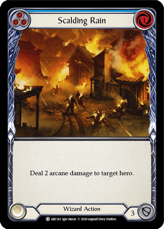 Scalding Rain (Blue) [U-ARC143] (Arcane Rising Unlimited) Unlimited Normal - POKÉ JEUX