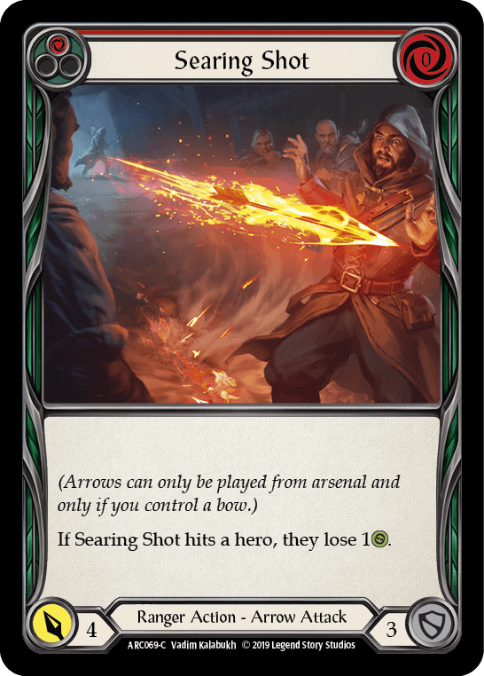 Searing Shot (Red) [ARC069-C] (Arcane Rising) 1st Edition Normal - POKÉ JEUX