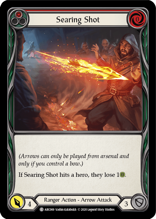 Searing Shot (Red) [U-ARC069] (Arcane Rising Unlimited) Unlimited Normal - POKÉ JEUX