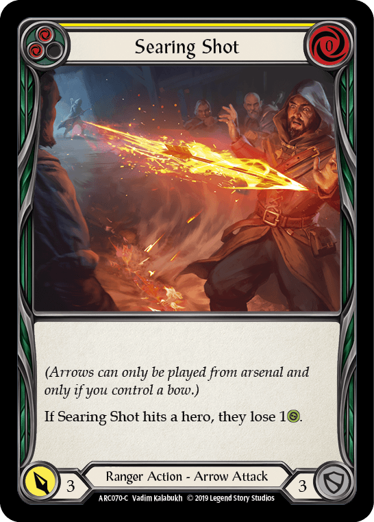 Searing Shot (Yellow) [ARC070-C] (Arcane Rising) 1st Edition Normal - POKÉ JEUX