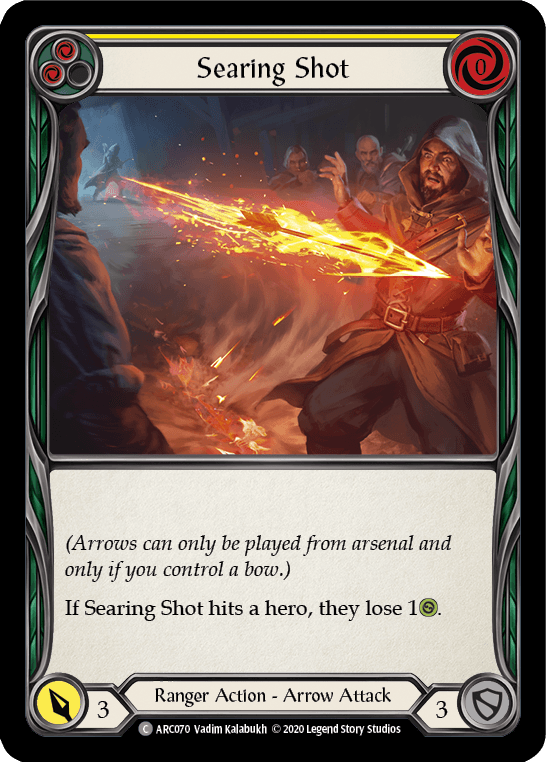Searing Shot (Yellow) [U-ARC070] (Arcane Rising Unlimited) Unlimited Normal - POKÉ JEUX