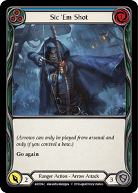 Sic 'Em Shot (Blue) [ARC074-C] (Arcane Rising) 1st Edition Rainbow Foil - POKÉ JEUX
