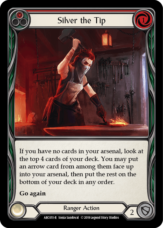 Silver the Tip (Red) [ARC051-R] (Arcane Rising) 1st Edition Normal - POKÉ JEUX