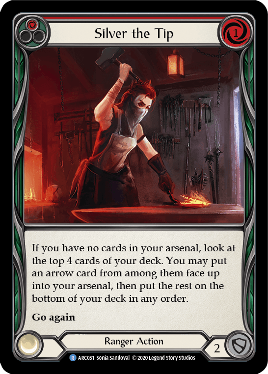 Silver the Tip (Red) [U-ARC051] (Arcane Rising Unlimited) Unlimited Rainbow Foil - POKÉ JEUX