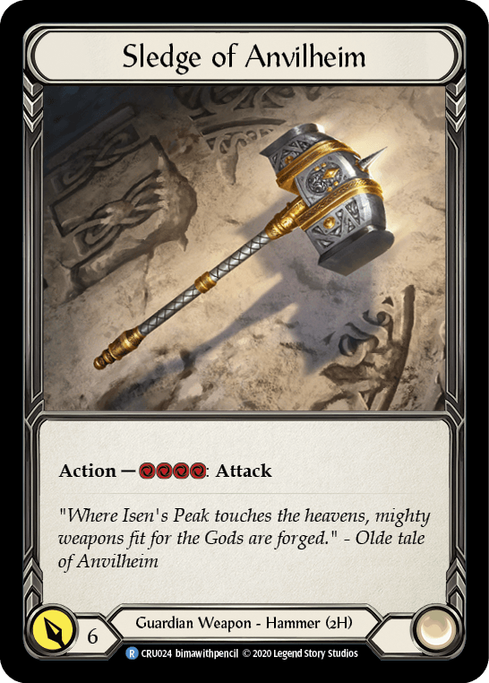 Sledge of Anvilheim [CRU024] (Crucible of War) 1st Edition Normal - POKÉ JEUX