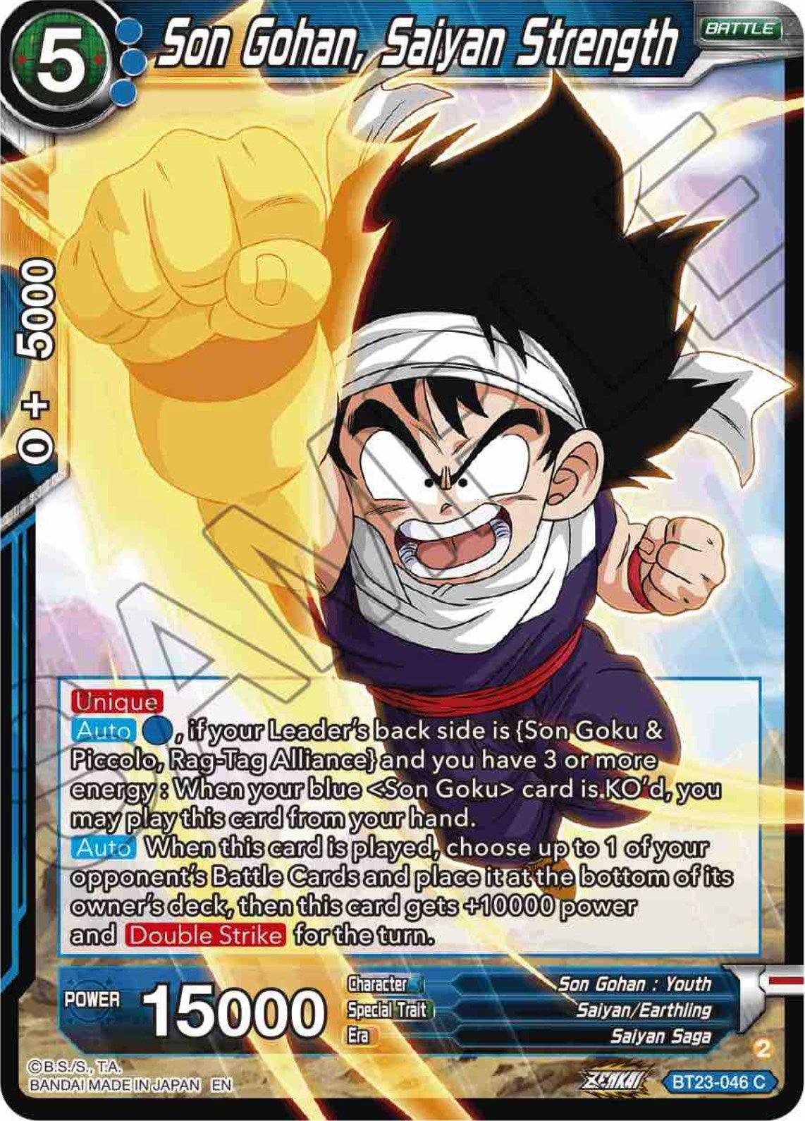 Son Gohan, Saiyan Strength (BT23-046) [Perfect Combination] - POKÉ JEUX