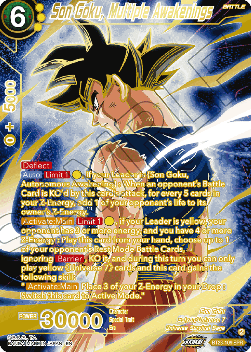 Son Goku, Multiple Awakenings (SPR) (BT23-109) [Perfect Combination] - POKÉ JEUX