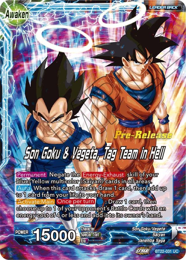 Son Goku // Son Goku & Vegeta, Tag Team in Hell (BT22-031) [Critical Blow Prerelease Promos] - POKÉ JEUX