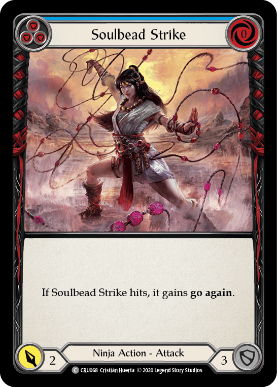 Soulbead Strike (Blue) [CRU068] (Crucible of War) 1st Edition Rainbow Foil - POKÉ JEUX