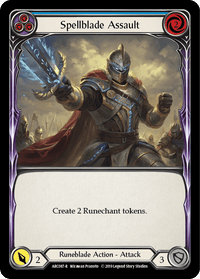 Spellblade Assault (Blue) [ARC087-R] (Arcane Rising) 1st Edition Rainbow Foil - POKÉ JEUX