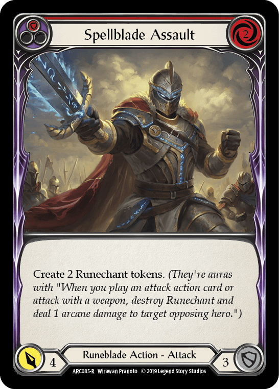 Spellblade Assault (Red) [ARC085-R] (Arcane Rising) 1st Edition Normal - POKÉ JEUX