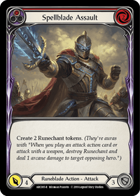 Spellblade Assault (Red) [ARC085-R] (Arcane Rising) 1st Edition Normal - POKÉ JEUX