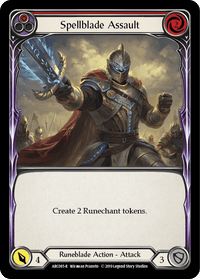 Spellblade Assault (Red) [ARC085-R] (Arcane Rising) 1st Edition Rainbow Foil - POKÉ JEUX