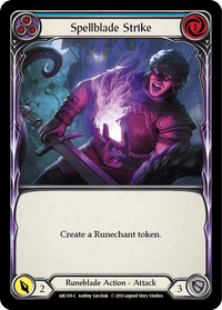 Spellblade Strike (Blue) [ARC105-C] (Arcane Rising) 1st Edition Rainbow Foil - POKÉ JEUX