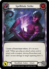 Spellblade Strike (Yellow) [U-ARC104] (Arcane Rising Unlimited) Unlimited Rainbow Foil - POKÉ JEUX