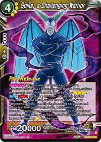 Spike, a Challenging Warrior (BT22-104) [Critical Blow Prerelease Promos] - POKÉ JEUX