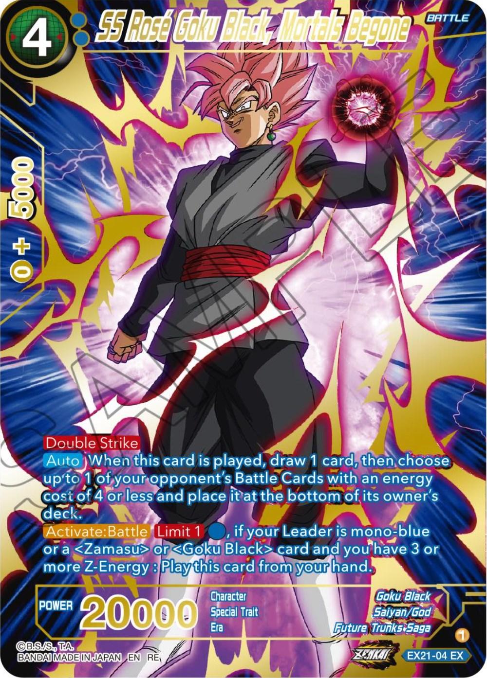 SS Rose Goku Black, Mortals Begone (EX21-04) [Premium Anniversary Box 2023] - POKÉ JEUX
