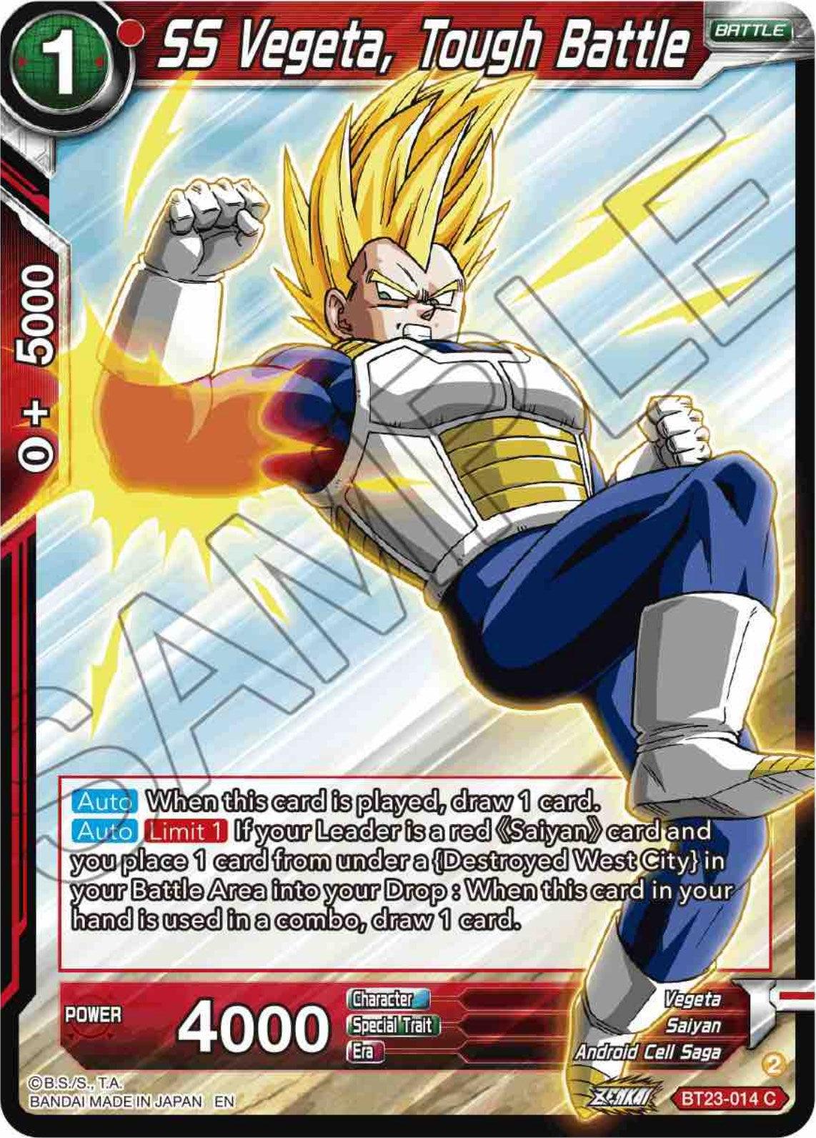 SS Vegeta, Tough Battle (BT23-014) [Perfect Combination] - POKÉ JEUX