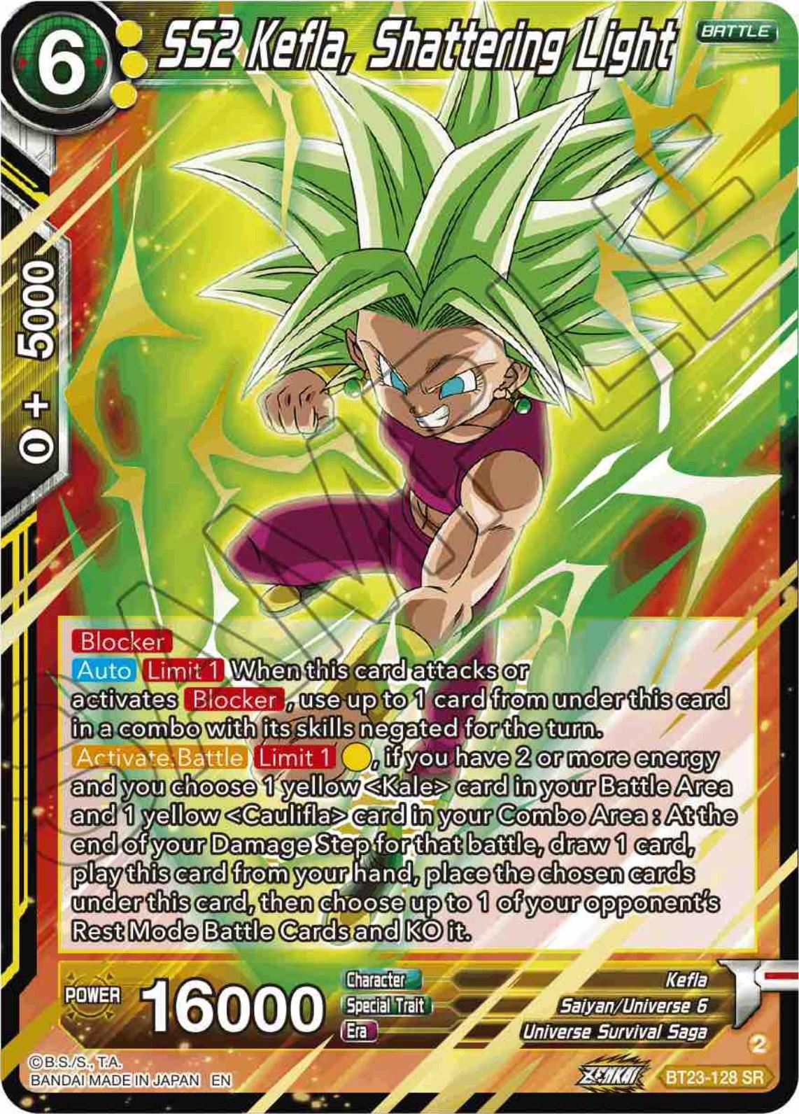 SS2 Kefla, Shattering Light (BT23-128) [Perfect Combination] - POKÉ JEUX