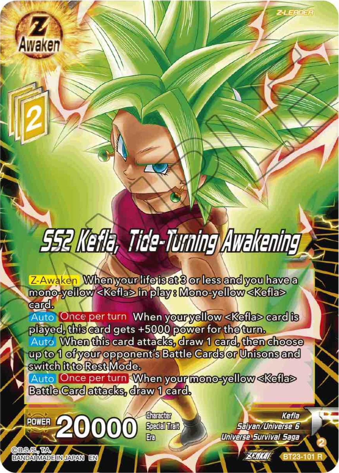 SS2 Kefla, Tide-Turning Awakening (BT23-101) [Perfect Combination] - POKÉ JEUX