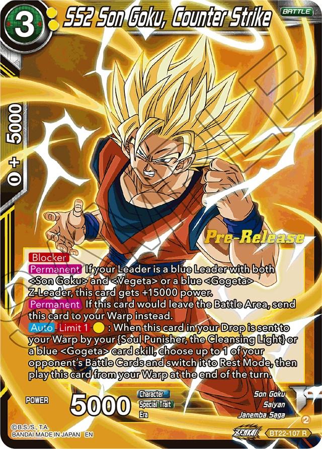 SS2 Son Goku, Counter Strike (BT22-107) [Critical Blow Prerelease Promos] - POKÉ JEUX