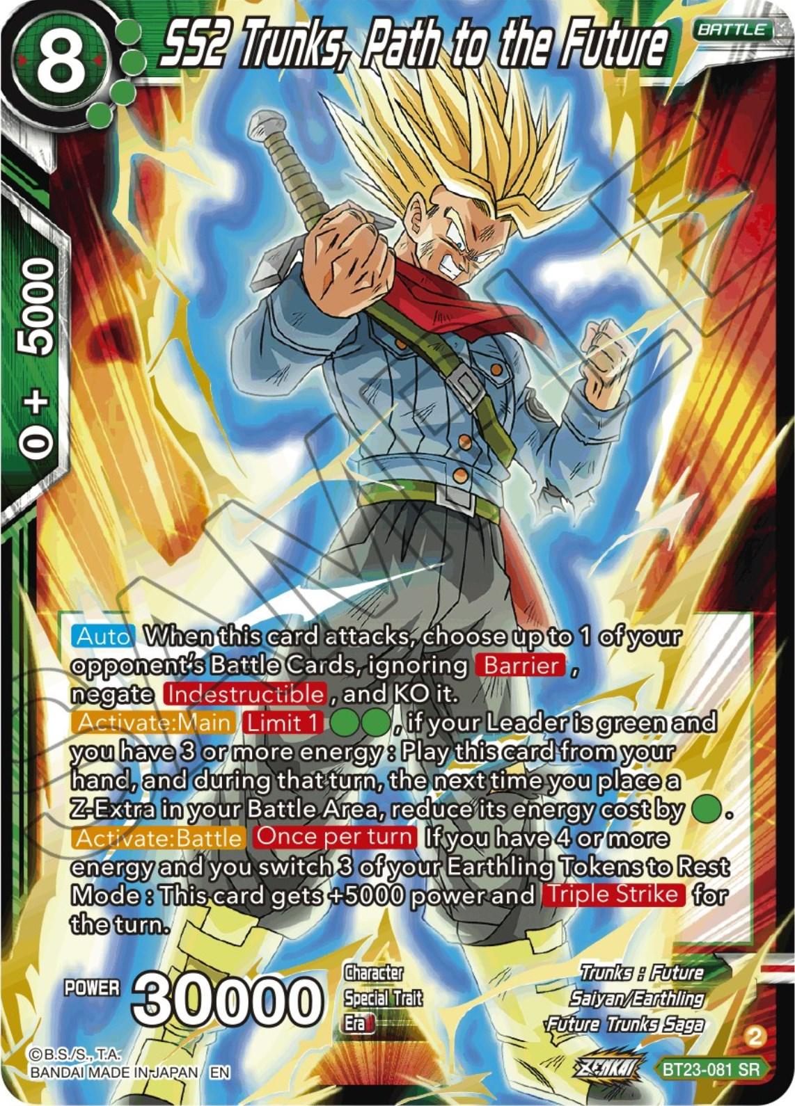 SS2 Trunks, Path to the Future (BT23-081) [Perfect Combination] - POKÉ JEUX