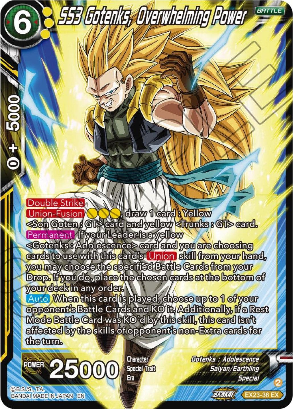SS3 Gotenks, Overwhelming Power (EX23-36) [Ultimate Deck 2023] - POKÉ JEUX