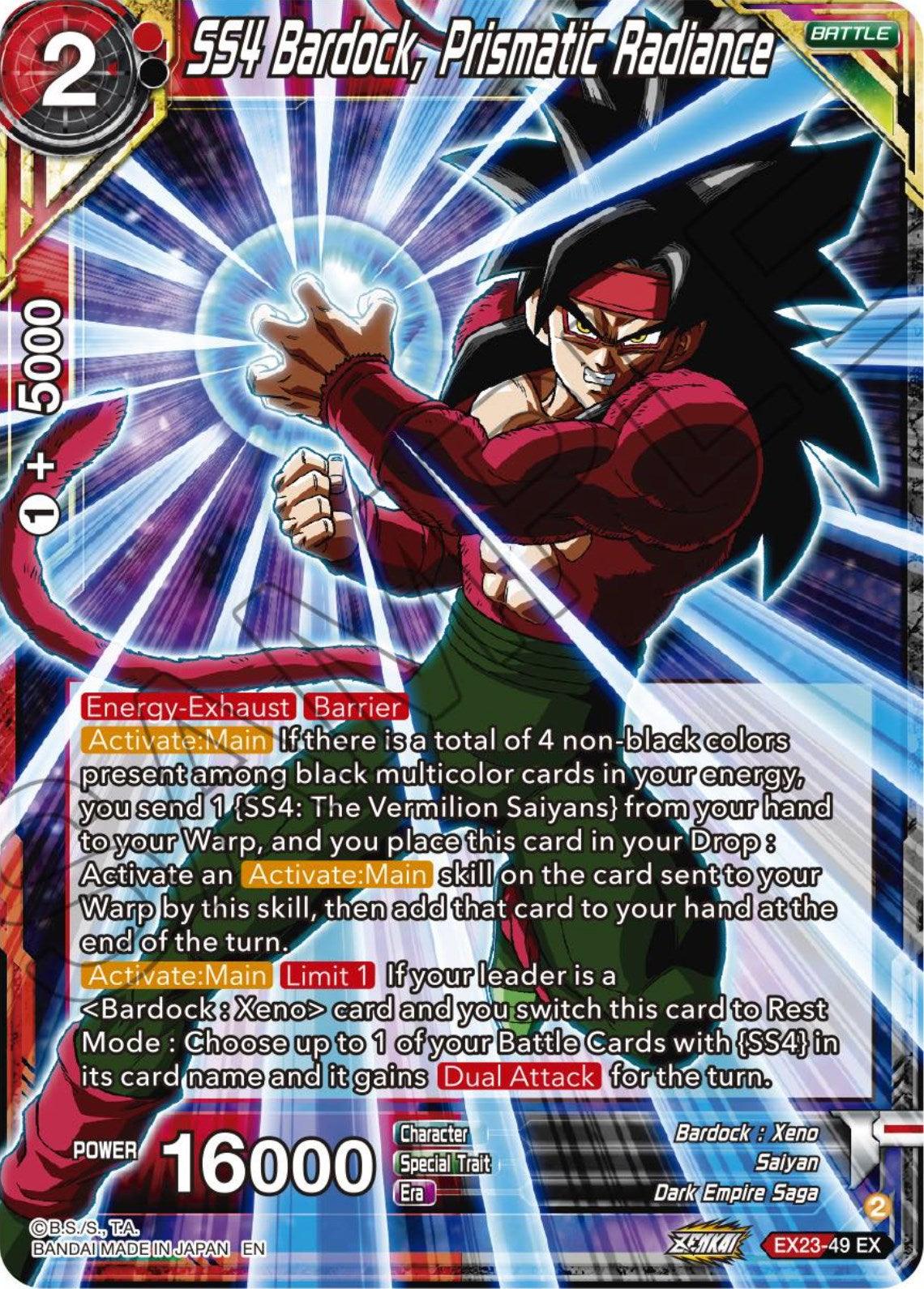 SS4 Bardock, Prismatic Radiance (EX23-49) [Premium Anniversary Box 2023] - POKÉ JEUX