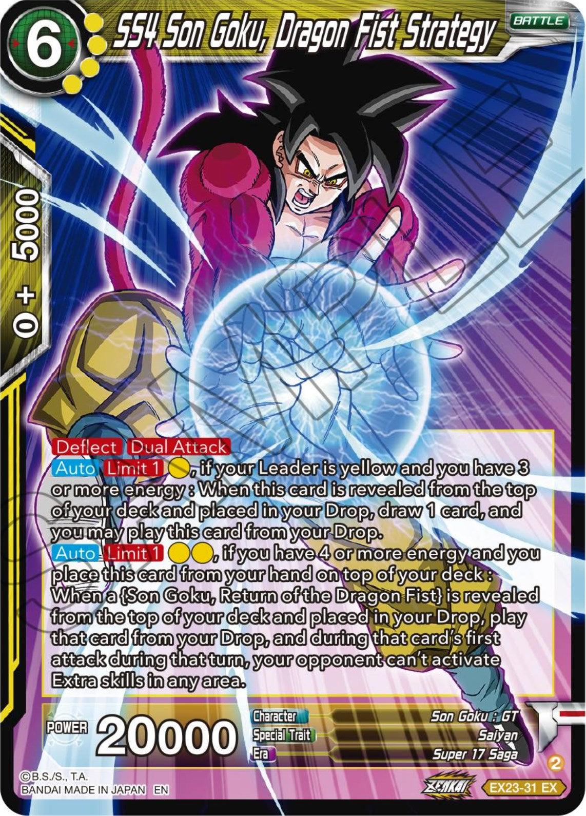 SS4 Son Goku, Dragon Fist Strategy (EX23-31) [Ultimate Deck 2023] - POKÉ JEUX
