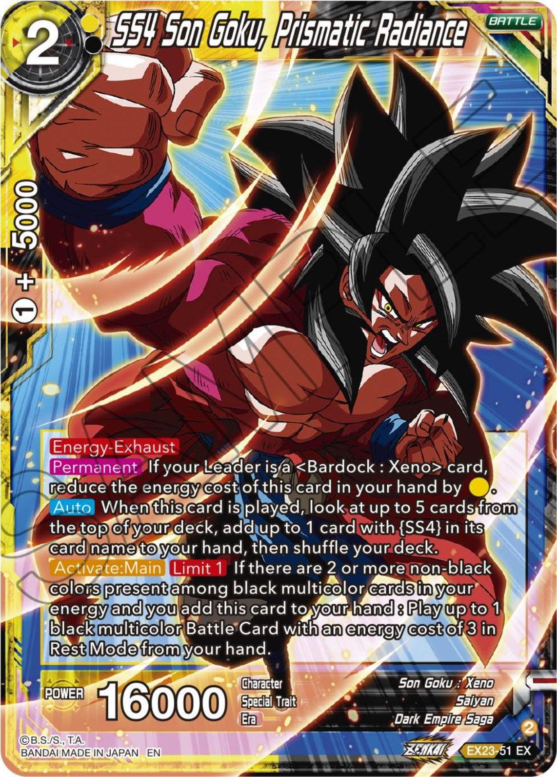 SS4 Son Goku, Prismatic Radiance (EX23-51) [Premium Anniversary Box 2023] - POKÉ JEUX