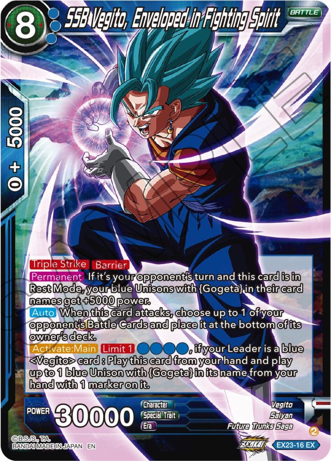 SSB Vegito, Enveloped in Fighting Spirit (EX23-16) [Premium Anniversary Box 2023] - POKÉ JEUX