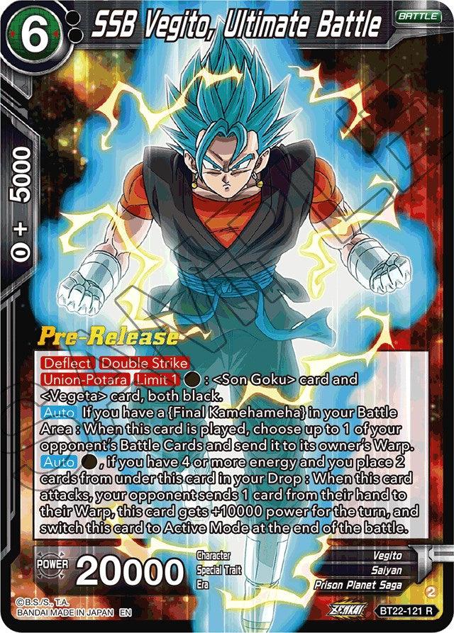 SSB Vegito, Ultimate Battle (BT22-121) [Critical Blow Prerelease Promos] - POKÉ JEUX