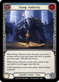 Stamp Authority [CRU028] (Crucible of War) 1st Edition Normal - POKÉ JEUX