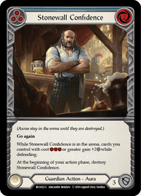 Stonewall Confidence (Blue) [BVO022-C] (Bravo Hero Deck) 1st Edition Normal - POKÉ JEUX