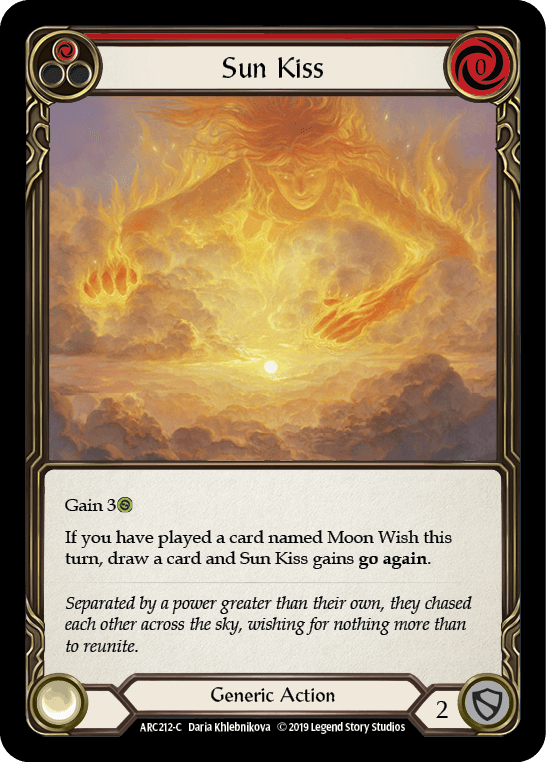 Sun Kiss (Red) [ARC212-C] (Arcane Rising) 1st Edition Normal - POKÉ JEUX