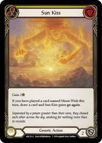 Sun Kiss (Yellow) [ARC213-C] (Arcane Rising) 1st Edition Rainbow Foil - POKÉ JEUX