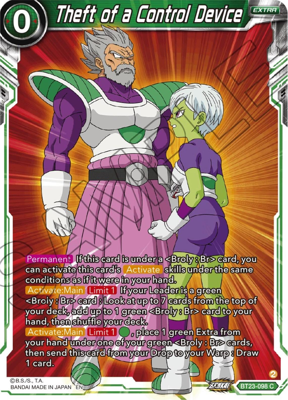 Theft of a Control Device (BT23-098) [Perfect Combination] - POKÉ JEUX