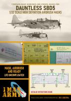 1ManArmy 1/32 SBD-5 Dauntless Airbrush Paint Mask (Special Order)