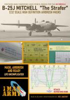 1ManArmy 1/32 B-25J Strafer for HK Models Airbrush Paint Mask (Special Order)