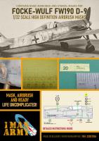 1ManArmy 1/32 FW190 D-9 Airbrush Paint Mask (Special Order)