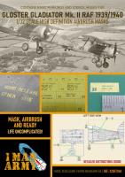 1ManArmy 1/32 Gloster Gladiator Mk.II RAF Airbrush Paint Mask (Special Order)
