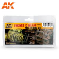 AK Interactive Engines And Metal Weathering Set (Special Order)