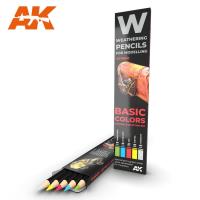 AK Interactive Weathering Pencil Set - Basics (Special Order)