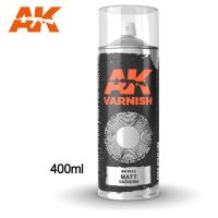 AK Interactive Matt Varnish - Spray 400ml (Includes 2 nozzles) (Special Order)