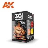 AK Interactive Wargame Color Set Lava Effects (Special Order)