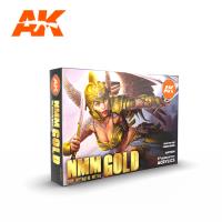 AK Interactive 3G Non Metallic Metal - Gold Set (Special Order)