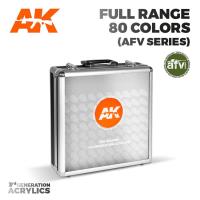 AK Interactive 3G Acrylics Briefcase - 80 Colors Full AFV Range (Special Order)