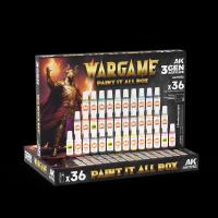 AK Interactive 3GEN Acrylics Wargame Paint It All Box 36 Colors (Special Order)